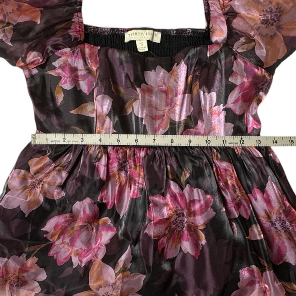 Thirty/Thirty Floral Babydoll Blouse - Size S (NWT) - Picture 7 of 8